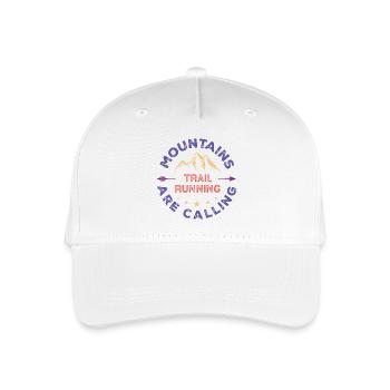 Trail Running - Mountains Are Calling - Organic Kids’ Baseball Cap - white - Front