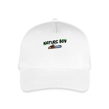 Scie déclaration bûcheron menuiserie forestier - Casquette de baseball bio Enfant - blanc - Devant