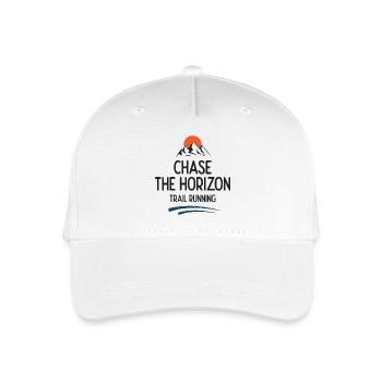 Trailrunning - Jagd auf den Horizont - Kinder Bio Basecap - Weiß - Vorne