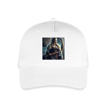 Wikinger-Krieger - Kinder Bio Basecap - Weiß - Vorne