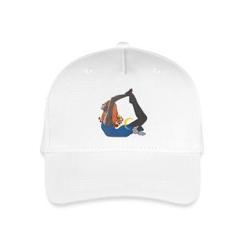 Himmlische Flexibilität Nachtakrobatik - Kinder Bio Basecap - Weiß - Vorne