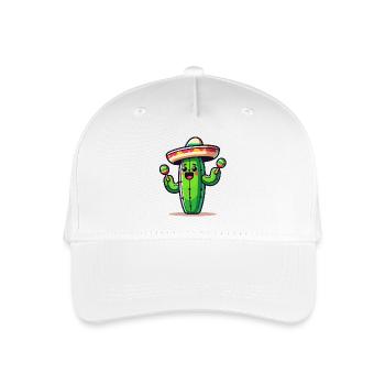 Fiesta-Kaktus: Der Saguaro-Shaker - Kinder Bio Basecap - Weiß - Vorne