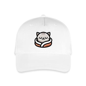 Slumber Paws: The Dreamy Tabby - Organic Kids’ Baseball Cap - white - Front