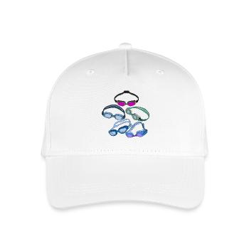 Cool Swimming Goggles - Organic Kids’ Baseball Cap - white - Front