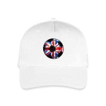 Soccer England - Red White Blue - Union Jack - Organic Kids’ Baseball Cap - white - Front