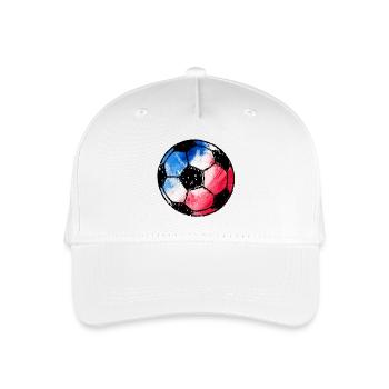 Football France - blue white red - Organic Kids’ Baseball Cap - white - Front