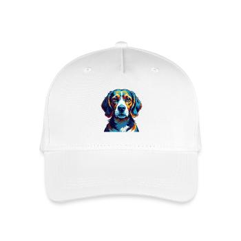 Beagle Harrier Hunderasse Bunte Karikatur Kawaii - Kinder Bio Basecap - Weiß - Vorne