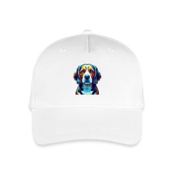 Beagle Harrier Hunderasse Bunte Karikatur Kawaii - Kinder Bio Basecap - Weiß - Vorne
