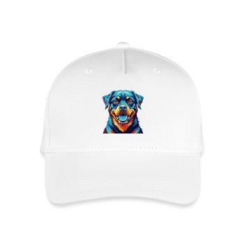 Rottweiler Chien Race Coloré Dessin Animé Kawaii - Casquette de baseball bio Enfant - blanc - Devant