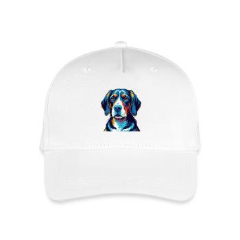 Serbische dreifarbige Hunderasse Karikatur Kawaii - Kinder Bio Basecap - Weiß - Vorne