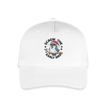 The early bird can take me - Organic Kids’ Baseball Cap - white - Front