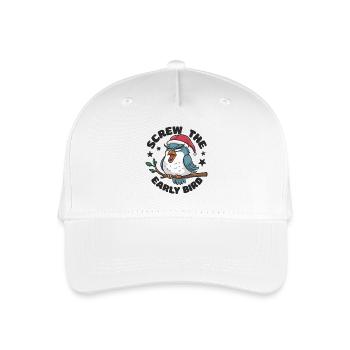 The early bird can take me - Organic Kids’ Baseball Cap - white - Front