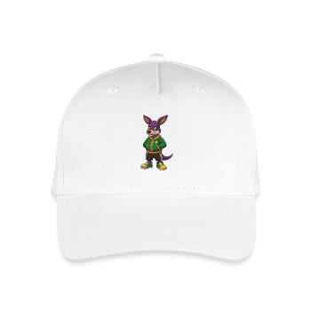 Kangourou drôle Kawaii dessin animé Personnage Clipart - Casquette de baseball bio Enfant - blanc - Devant