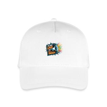 Je ne suis pas bruyant, je suis plein d’énergie. - Casquette de baseball bio Enfant - blanc - Devant