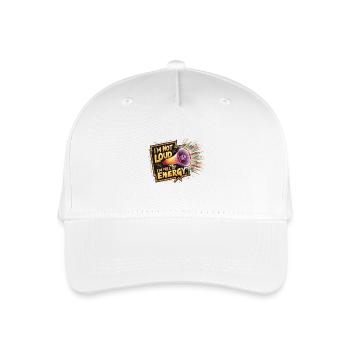 Je ne suis pas bruyant, je suis plein d’énergie. - Casquette de baseball bio Enfant - blanc - Devant
