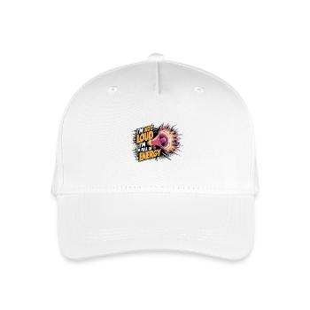 Je ne suis pas bruyant, je suis plein d’énergie. - Casquette de baseball bio Enfant - blanc - Devant