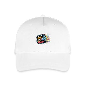Je ne suis pas bruyant, je suis plein d’énergie. - Casquette de baseball bio Enfant - blanc - Devant