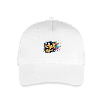 Je ne suis pas bruyant, je suis plein d’énergie. - Casquette de baseball bio Enfant - blanc - Devant