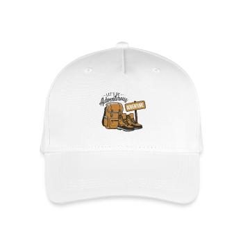 Let's be adventurous. - Organic Kids’ Baseball Cap - white - Front