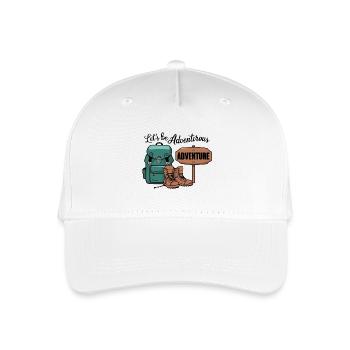 Let's be adventurous. - Organic Kids’ Baseball Cap - white - Front