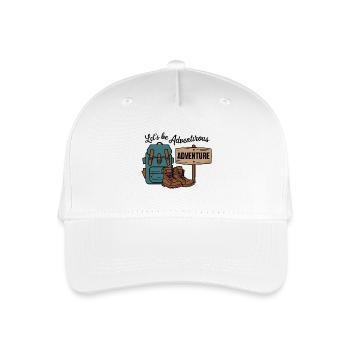 Let's be adventurous. - Organic Kids’ Baseball Cap - white - Front