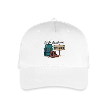 Let's be adventurous. - Organic Kids’ Baseball Cap - white - Front