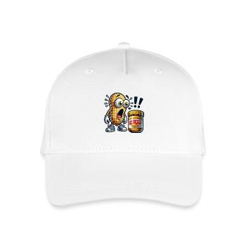 Motif amusant de cacahuètes - Casquette de baseball bio Enfant - blanc - Devant