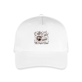 Kaffee und Kuchen – das perfekte Duo. - Kinder Bio Basecap - Weiß - Vorne