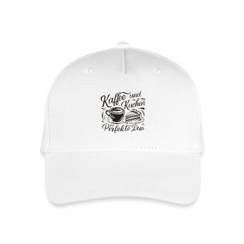 Café et gâteau – le duo parfait. - Casquette de baseball bio Enfant - blanc - Devant