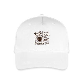 Café et gâteau – le duo parfait. - Casquette de baseball bio Enfant - blanc - Devant