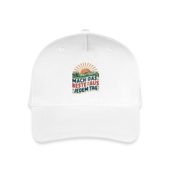 Make the most of every day - Organic Kids’ Baseball Cap - white - Front