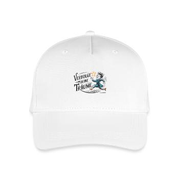 Verfolge deine Träume - Kinder Bio Basecap - Weiß - Vorne