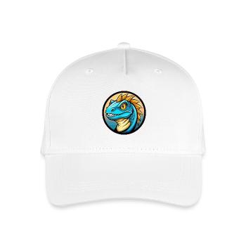 Basilisk Bunte Kawaii Cartoon Figur Clipart - Kinder Bio Basecap - Weiß - Vorne