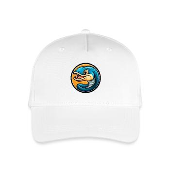 Eel Colorful Kawaii Cartoon Character Clipart Pet - Organic Kids’ Baseball Cap - white - Front