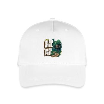 Stay wild, stay free - Organic Kids’ Baseball Cap - white - Front