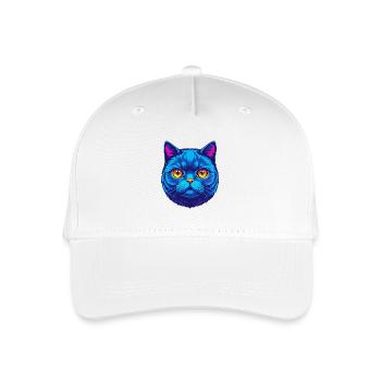 Britische Falten Kurzhaar Katzenrasse Cartoon Kawaii An - Kinder Bio Basecap - Weiß - Vorne