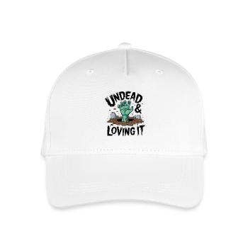 Zombie-Hand - Undead & Loving It - Kinder Bio Basecap - Weiß - Vorne