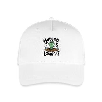 Zombie-Hand - Undead & Loving It - Kinder Bio Basecap - Weiß - Vorne