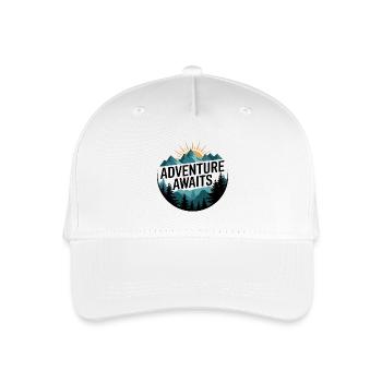 L’aventure vous attend – Panorama de montagne - Casquette de baseball bio Enfant - blanc - Devant