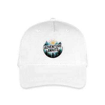 L’aventure vous attend – Panorama de montagne - Casquette de baseball bio Enfant - blanc - Devant