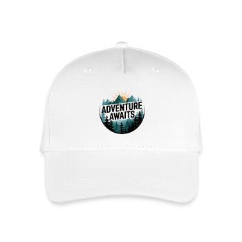 L’aventure vous attend – Panorama de montagne - Casquette de baseball bio Enfant - blanc - Devant
