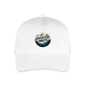 L’aventure vous attend – Panorama de montagne - Casquette de baseball bio Enfant - blanc - Devant