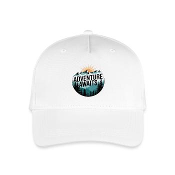 L’aventure vous attend – Panorama de montagne - Casquette de baseball bio Enfant - blanc - Devant