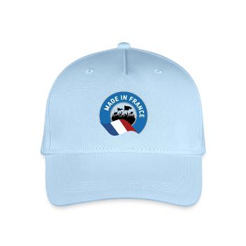 Made in France - Organic Kids’ Baseball Cap - light blue - Front