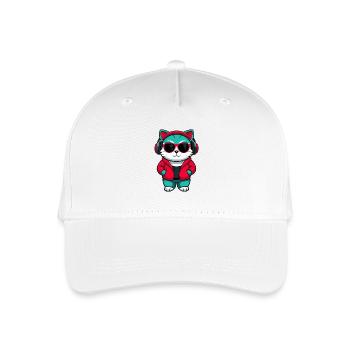 Bambino Chat Race Dessin Animé Kawaii Animal Pet - Casquette de baseball bio Enfant - blanc - Devant