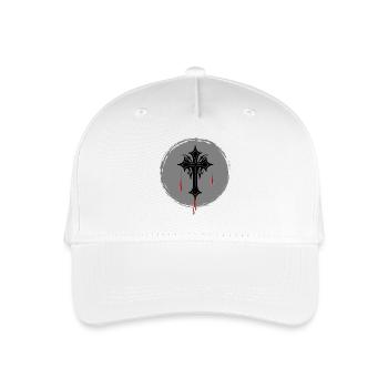 Gothic Cross - Organic Kids’ Baseball Cap - white - Front