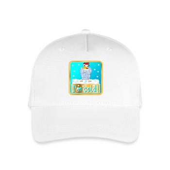 MIR IST KALT - WINTER HUHN GEFLÜGEL - Kinder Bio Basecap - Weiß - Vorne