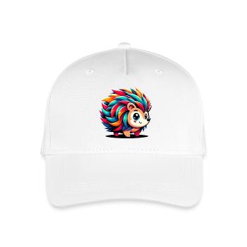 Igel - Kinder Bio Basecap - Weiß - Vorne