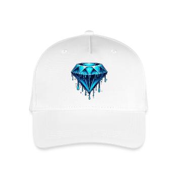 Diamond - Organic Kids’ Baseball Cap - white - Front