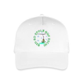 SKIANFÄNGER DINOSAURIER STOLZ SKISPORT - Kinder Bio Basecap - Weiß - Vorne
